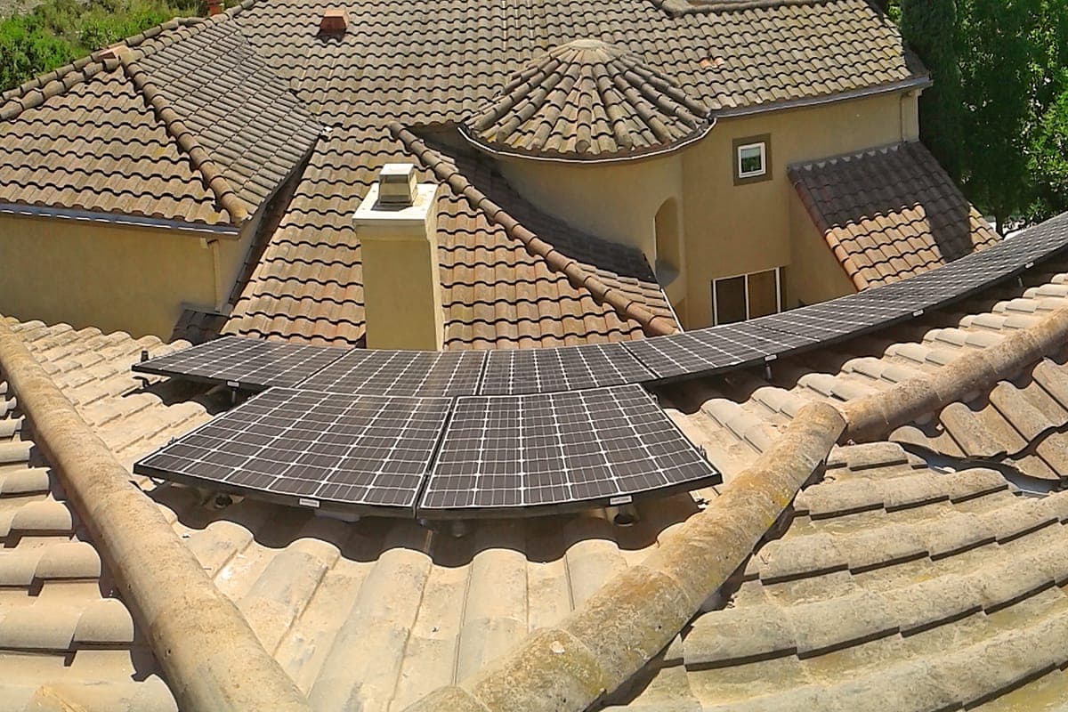 Photo of Coto De Caza Panasonic solar panel installation at the Chang residence