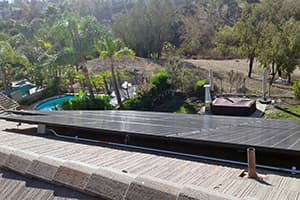Photo of Trabuco Canyon Panasonic solar panel installation at the Davidson residence