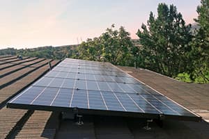 Photo of Ladera Ranch Kyocera solar panel installation at the Gitter residence