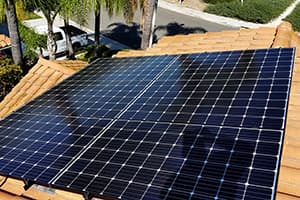 Photo of Rancho Santa Margarita LG solar panel installation at the Howard residence