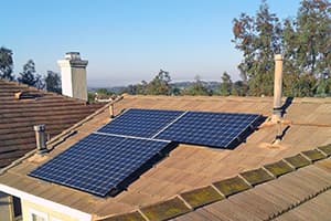 Photo of Rancho Santa Margarita Panasonic solar panel installation at the Martin residence