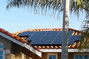 Photo of Rancho Santa Margarita SunPower solar panel installation at the Olson residence