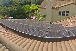 Photo of Rancho Santa Margarita Panasonic solar panel installation at the Snow residence
