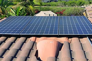 Photo of San Clemente Panasonic solar panel installation at the McPhillips residence