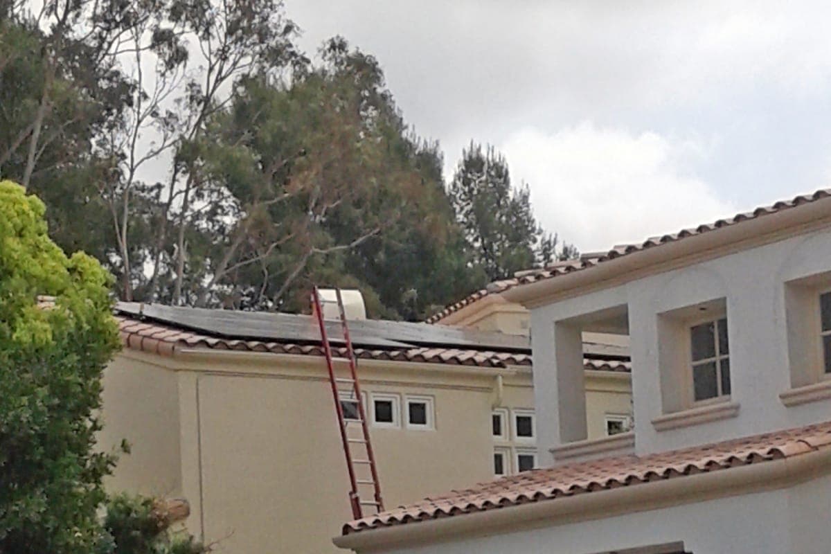 Photo of San Juan Capistrano Panasonic solar panel installation at the Finley residence