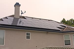 Photo of Chino Hills SunPower solar panel installation at the Demerjian residence