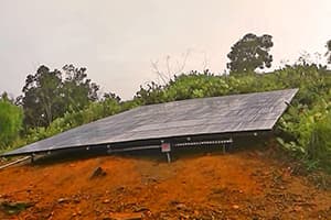 Photo of Yorba LInda Kyocera solar panel installation at the Shell residence