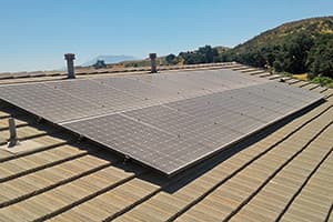 Photo of Beaumont Panasonic solar panel installation at the Alexander residence