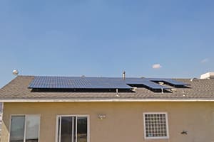Photo of Yucaipa Panasonic solar panel installation at the Clements residence
