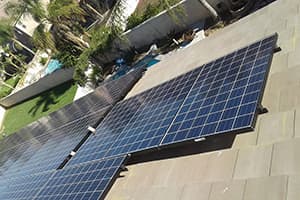 Photo of Corona Kyocera solar panel installation at the Salas residence