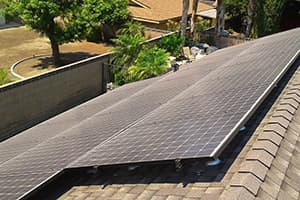 Photo of Ontario Kyocera solar panel installation at the Montoya residence