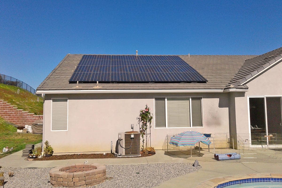 Photo of Murrieta Kyocera solar panel installation by Sullivan Solar Power at the Cordera residence