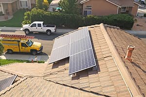 Photo of Murrieta Panasonic solar panel installation at the Wheeler residence