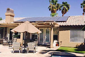 Photo of Lustig solar panel installation in Palm Desert