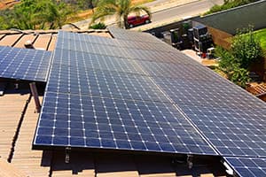 Photo of Perris SunPower solar panel installation at the Currier residence