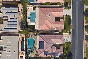 Photo of Rancho Mirage Kyocera KD320GX-LFB2 solar panel installation by Sullivan Solar Power at the Dunwoody residence