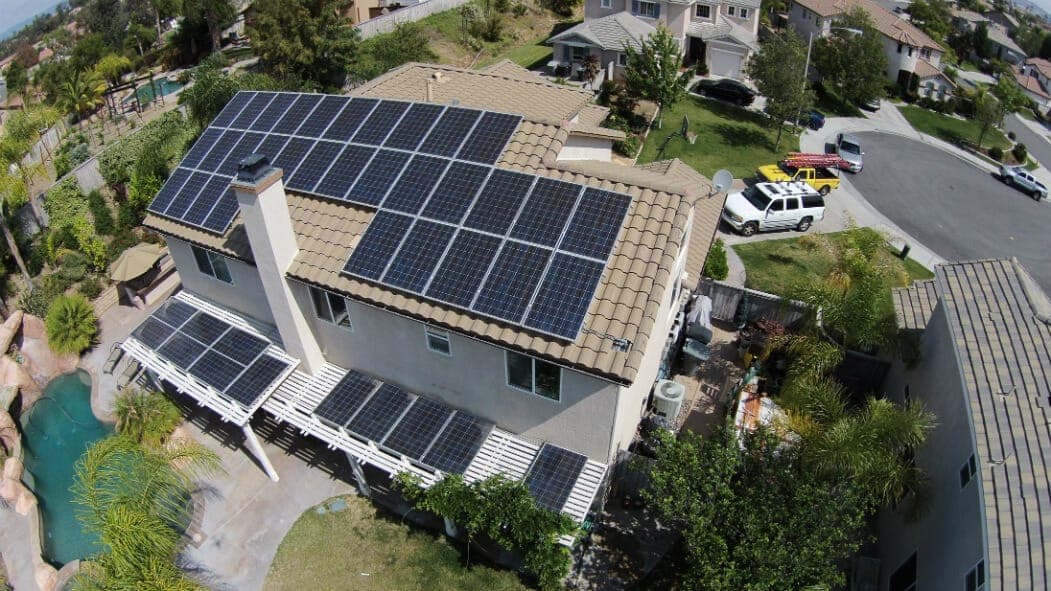 Photo of the Bush Residence Temecula Solar Power installation