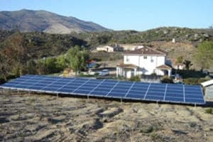 Photo of Campbell solar panel installation in Alpine