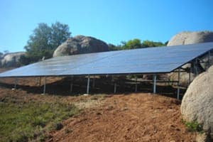 Photo of Wahl solar panel installation in Alpine