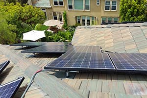 Photo of Carlsbad Panasonic solar panel installation at the Tappin residence