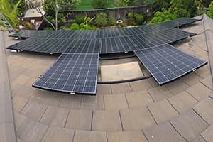 Photo of Chula Vista LG solar panel installation at the Amstutz residence