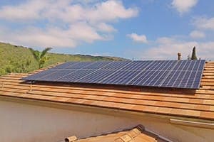 Photo of Chula Vista LG solar panel installation at the Rose residence