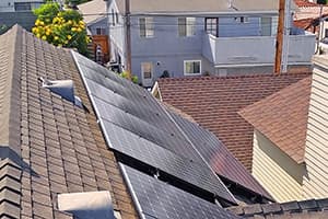 Photo of Coronado Panasonic solar panel installation at the Jadovitz residence