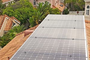 Photo of Coronado Panasonic solar panel installation at the LoScalzo residence