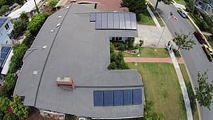 Photo of David Ramsey solar panel installation in Coronado
