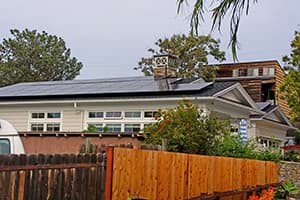 Photo of Del Mar SunPower solar panel installation at the Bolitho residence