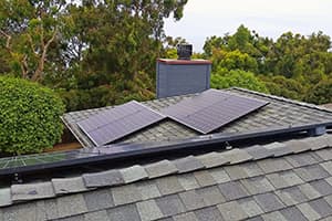 Photo of Del Mar Panasonic solar panel installation at the Snyder residence