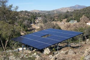 Photo of Doerr solar panel installation in Descanso