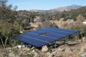 Photo of Doerr solar panel installation in Descanso