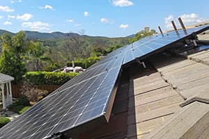 Photo of El Cajon Panasonic solar panel installation at the Barbot residence