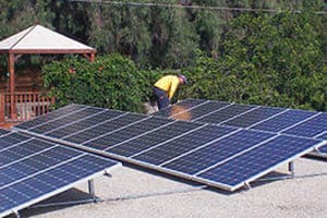 Photo of Jones solar panel installation in El Cajon