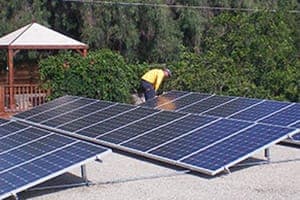 Photo of Jones solar panel installation in El Cajon