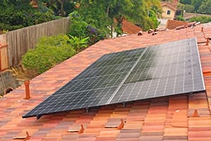 Photo of Encinitas solar panel installation at the Bornholdt residence