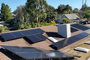 Photo of Encinitas SunPower SPR-X21-345-WHT solar panel installation by Sullivan Solar Power at the Buck residence