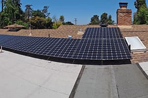 Photo of Escondido solar panel installation at the Chaffee residence