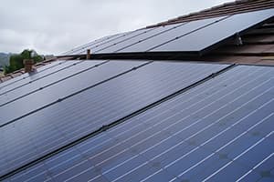 Photo of Escondido Sharp NU-U235F3 (BLK) solar panel installation by Sullivan Solar Power at the Nanda residence