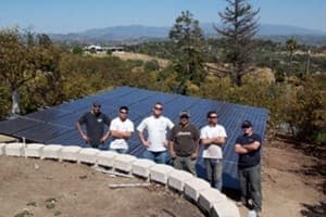 Photo of Puga solar panel installation in Fallbrook