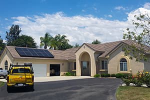 Photo of Fallbrook Sunpower SPR-327E-WHT-D solar panel installation by Sullivan Solar Power at the Binford residence