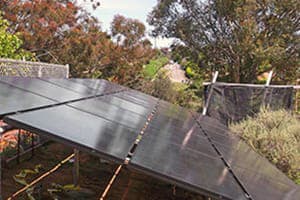 Photo of Lindberg solar panel installation in Fallbrook