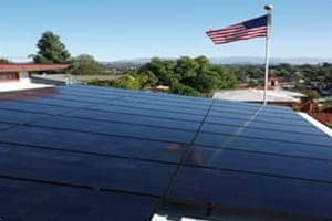 Photo of Hoffman solar panel installation in Fallbrook