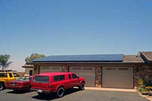 Photo of Jamul solar power installation at the Fleming residence