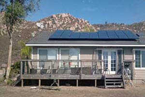 Photo of Jamul solar power installation at the Boychew residence
