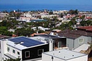 Photo of Cohen solar panel installation in La Jolla