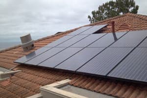 Photo of Johnson solar panel installation in La Jolla