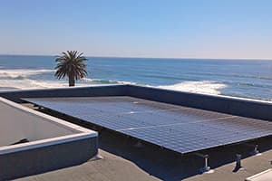 Photo of La Jolla LG solar panel installation at the Lesher residence