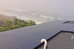 Photo of La Jolla SunPower solar panel installation at the Limber residence